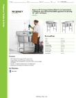 Regency Tables & Sinks 600S31220X Specsheet Regency Tables & Sinks 600S31220X Specsheet