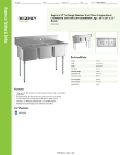 Regency Tables & Sinks 600S31620G Specsheet