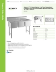 Regency Tables & Sinks 600S31620X Specsheet