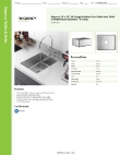 Regency Tables & Sinks 600SWB16208 Specsheet Regency Tables & Sinks 600SWB16208 Specsheet