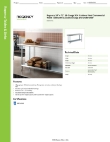 Regency Tables & Sinks 600T2472G Specsheet