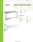 Regency Tables & Sinks 600TB1872G Specsheet