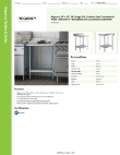 Regency Tables & Sinks 600TB2430G Specsheet