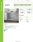 Regency Tables & Sinks 600TB3030G Specsheet