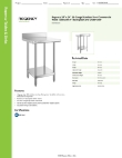 Regency Tables & Sinks 600TSB2424S Specsheet