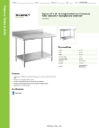 Regency Tables & Sinks 600TSB3048S Specsheet