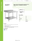 Regency Tables & Sinks 600TSB3648S Specsheet