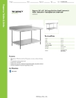 Regency Tables & Sinks 600TSB3660S Specsheet