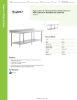 Regency Tables & Sinks 600TSB3696S Specsheet