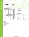 Regency Tables & Sinks 600TSC3030S Specsheet