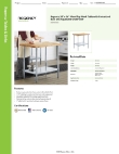 Regency Tables & Sinks 600TW2436G Specsheet