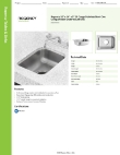 Regency Tables & Sinks 600UMB1520 Specsheet Regency Tables & Sinks 600UMB1520 Specsheet