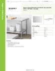 Regency Tables & Sinks 600UT3648S Specsheet Regency Tables & Sinks 600UT3648S Specsheet