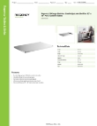 Regency Tables & Sinks 600UTP3048S Specsheet Regency Tables & Sinks 600UTP3048S Specsheet