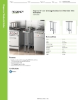Regency Tables & Sinks 600WT12X30BS Specsheet Regency Tables & Sinks 600WT12X30BS Specsheet