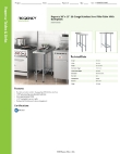 Regency Tables & Sinks 600WT15X36BS Specsheet Regency Tables & Sinks 600WT15X36BS Specsheet