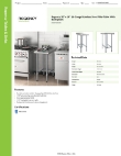 Regency Tables & Sinks 600WT18X30BS Specsheet
