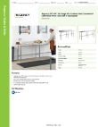 Regency Tables & Sinks 600WT24X84BS Specsheet