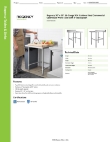 Regency Tables & Sinks 600WT30X30BS Specsheet