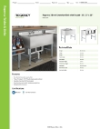 Regency Tables & Sinks 60B32138K Specsheet Regency Tables & Sinks 60B32138K Specsheet