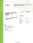 Regency Tables & Sinks 60ST2496LZ Specsheet