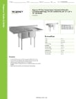 Regency Tables & Sinks 6CS2162018G Specsheet