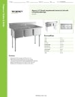 Regency Tables & Sinks 6CS31620G Specsheet