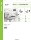 Regency Tables & Sinks 600HS17 Specsheet