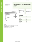 Regency Tables & Sinks 600FHSMSB1872 Specsheet