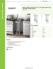Regency Tables & Sinks 600WT12X30BS Specsheet