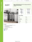 Regency Tables & Sinks 600WT18X30BS Specsheet