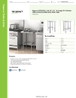 Regency Tables & Sinks 600WT24X24SS Specsheet