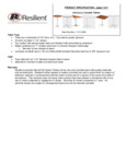Resilient Spec Sheet Resilient Spec Sheet