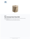 Tork Universal Natural Kraft 1-Ply Paper Towel Roll, 800 Feet / Roll