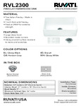 RVL2300 Spec RVL2300 Spec