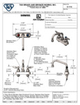 FAUCET DECK MT 4"C 6" SWING SPOUT S/S 2.2 GPM FAUCET DECK MT 4"C 6" SWING SPOUT S/S 2.2 GPM