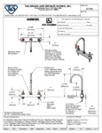 FAUCET DECK MT 8" 6" GOOSENECK S/S LVR 2.2 GPM FAUCET DECK MT 8" 6" GOOSENECK S/S LVR 2.2 GPM