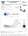 Eversteel by T&S S-WH4C-NS 4" Stainless Steel Wrist Action Handle with Blue Index and Screw 