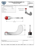 Eversteel by T&S S-WH4H-NS 4" Stainless Steel Wrist Action Handle with Red Index and Screw Eversteel by T&S S-WH4H-NS 4" Stainless Steel Wrist Action Handle with Red Index and Screw