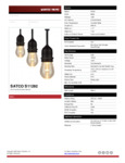 S11292 Spec Sheet S11292 Spec Sheet