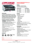 RADIANT CHARBROILER, COUNTERTOP spec sheet RADIANT CHARBROILER, COUNTERTOP spec sheet