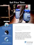 Saf-T-Ice Tote Spec Sheet Saf-T-Ice Tote Spec Sheet