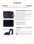 Safco 2110BL 2111BL Anti Fatigue Mat Specsheet