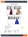 Safco Onyx Mesh Wall Rack Specsheet