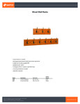Safco Wood Wall Rack Specsheet