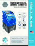Sandia Sniper 12 Gallon Carpet Extractor Specsheet Sandia Sniper 12 Gallon Carpet Extractor Specsheet