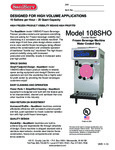 SaniServ 108SHO Spec Sheet SaniServ 108SHO Spec Sheet
