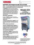 SaniServ 424 Spec Sheet SaniServ 424 Spec Sheet