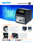 Sato CT4-LX spec sheet Sato CT4-LX spec sheet