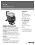 Advance SC450 spec sheet